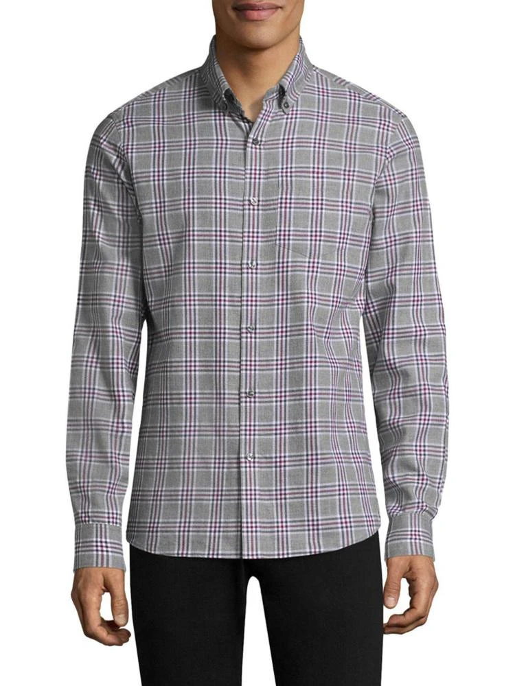 商品Michael Kors|Plaid Cotton Casual Button-Down Shirt,价格¥288,第1张图片