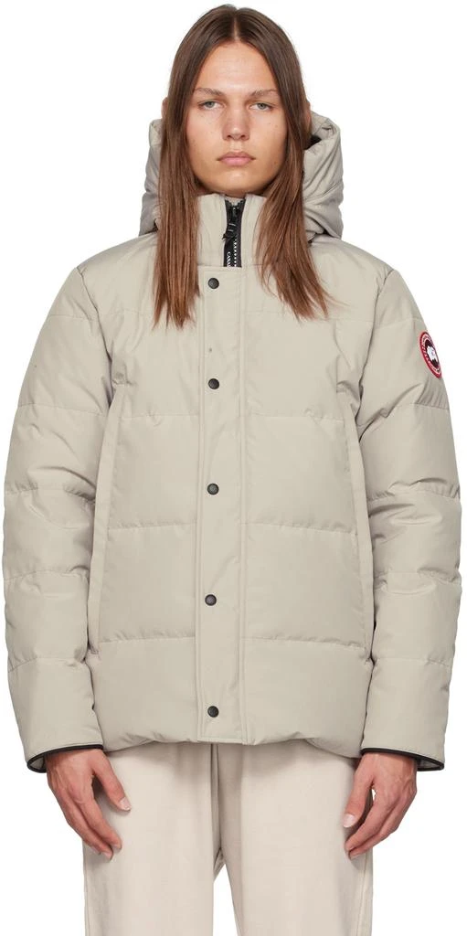 商品Canada Goose|Beige Wyndham Down Jacket,价格¥10890,第1张图片