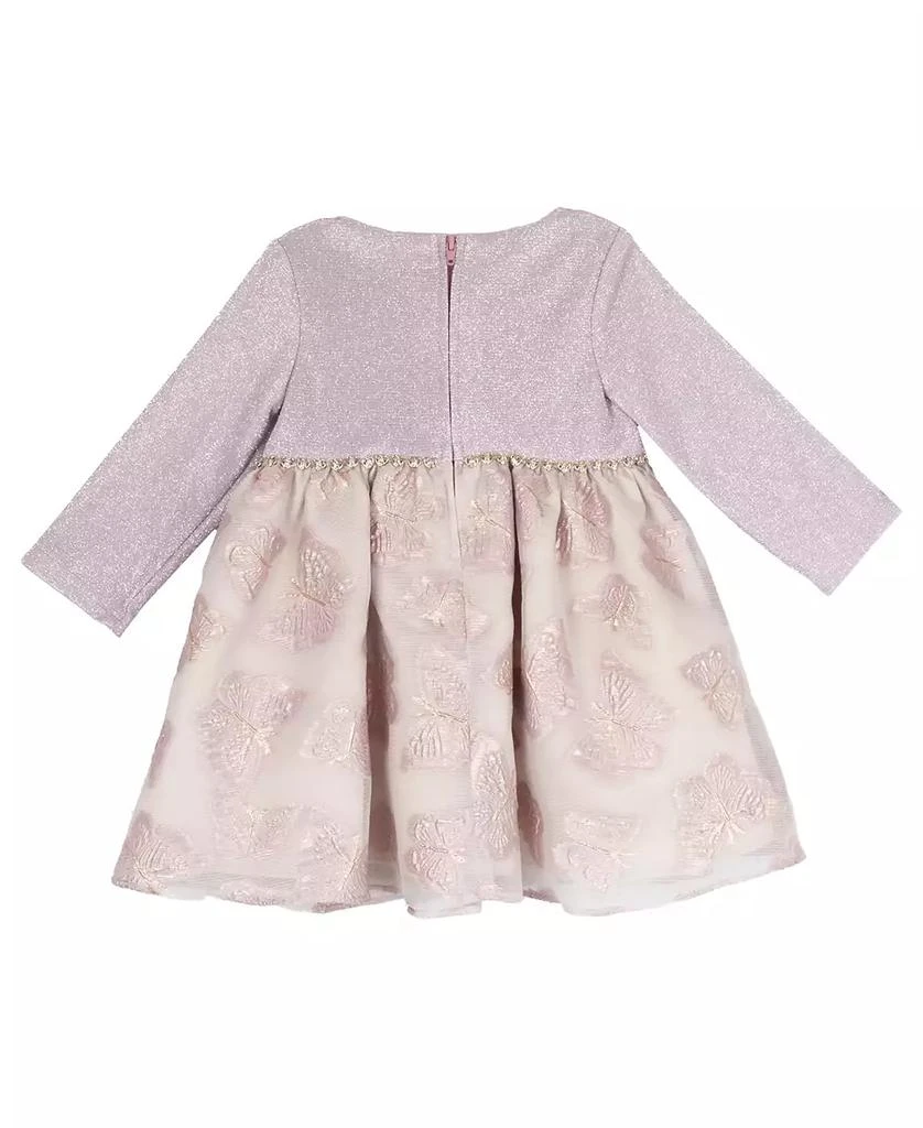 商品Rare Editions|Baby Girl Lurex And Organza Social Dress,价格¥213,第2张图片详细描述