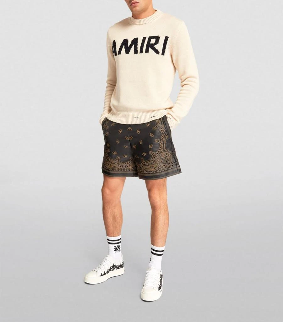 商品AMIRI|Stars Court Low-Top Sneakers,价格¥4855,第5张图片详细描述