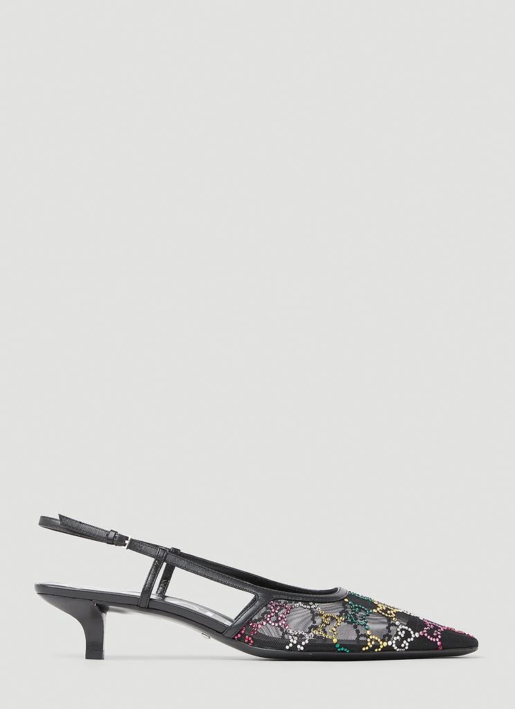 商品Gucci|GG Embellished Kitten Heels,价格¥4396,第1张图片
