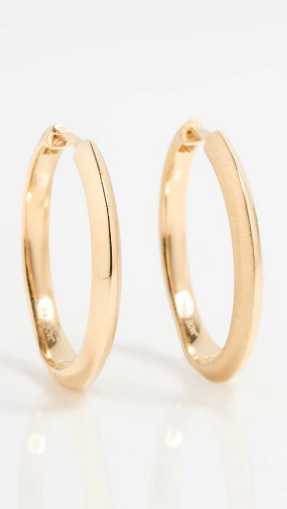 商品Jade Trau|Jade Trau Tatum Hinge Hoops 20MM Thin,价格¥14041,第2张图片详细描述