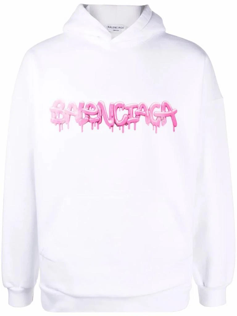 商品Balenciaga|Balenciaga Women's White Cotton Sweatshirt,价格¥8034,第1张图片