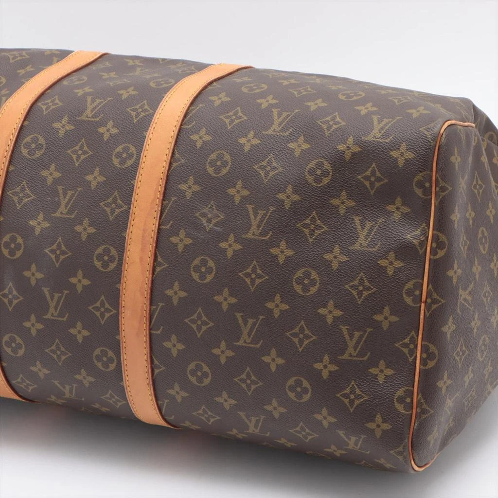 商品[二手商品] Louis Vuitton|Louis Vuitton Brown Monogram Canvas Leather Keepall 55 cm Duffle Bag Luggage,价格¥11870,第3张图片详细描述