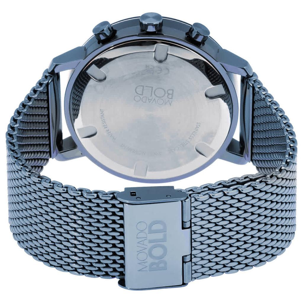 Movado Bold Evolution Chronograph Quartz Blue Dial Mens Watch 3600759商品第3张图片规格展示