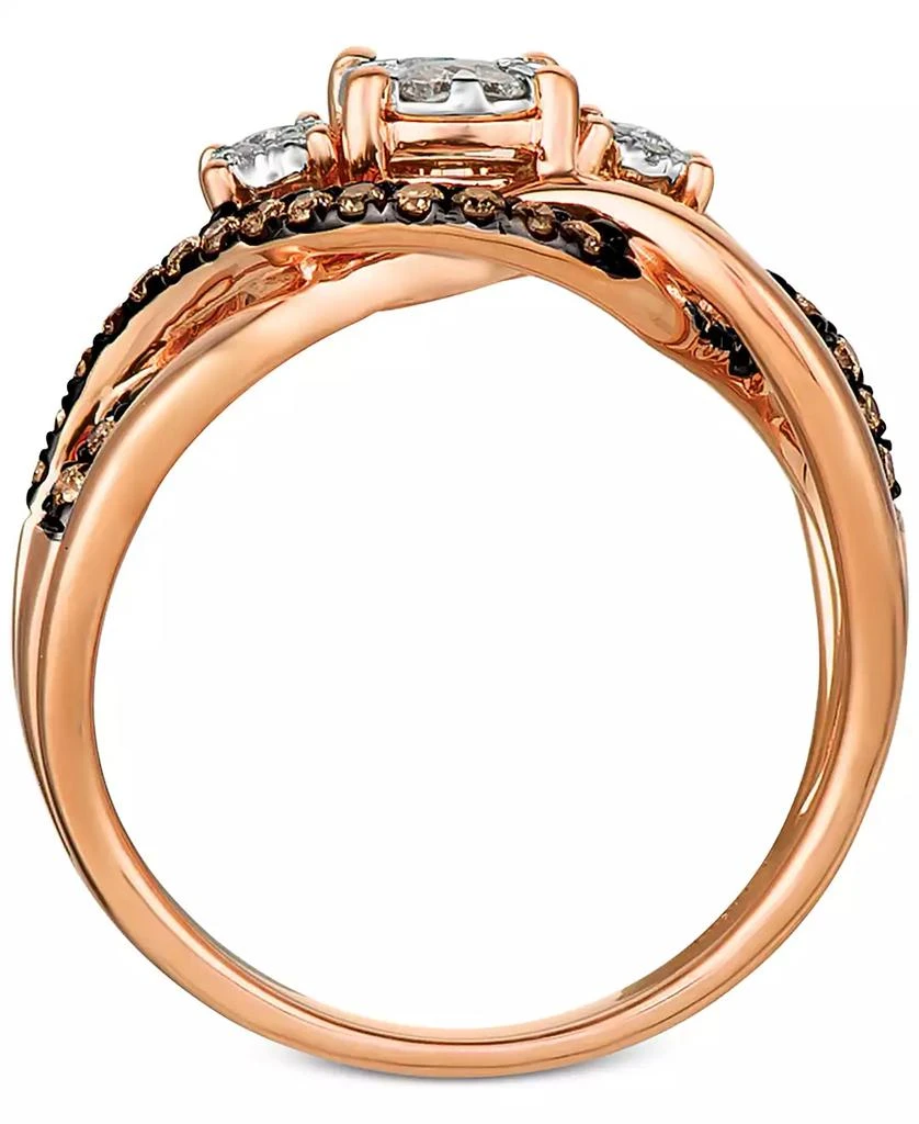 商品Le Vian|Chocolatier Diamond Ring (3/8 ct. t.w.) 	in 14k Rose Gold (Also Available in Two-Tone White & Yellow Gold or White Gold),价格¥6953,第4张图片详细描述