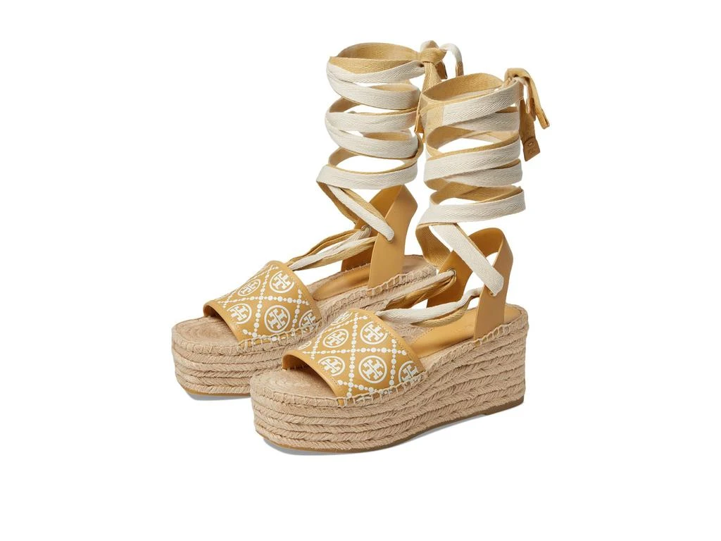 商品Tory Burch|T Monogram Espadrille Wedge 85 mm,价格¥1359,第1张图片