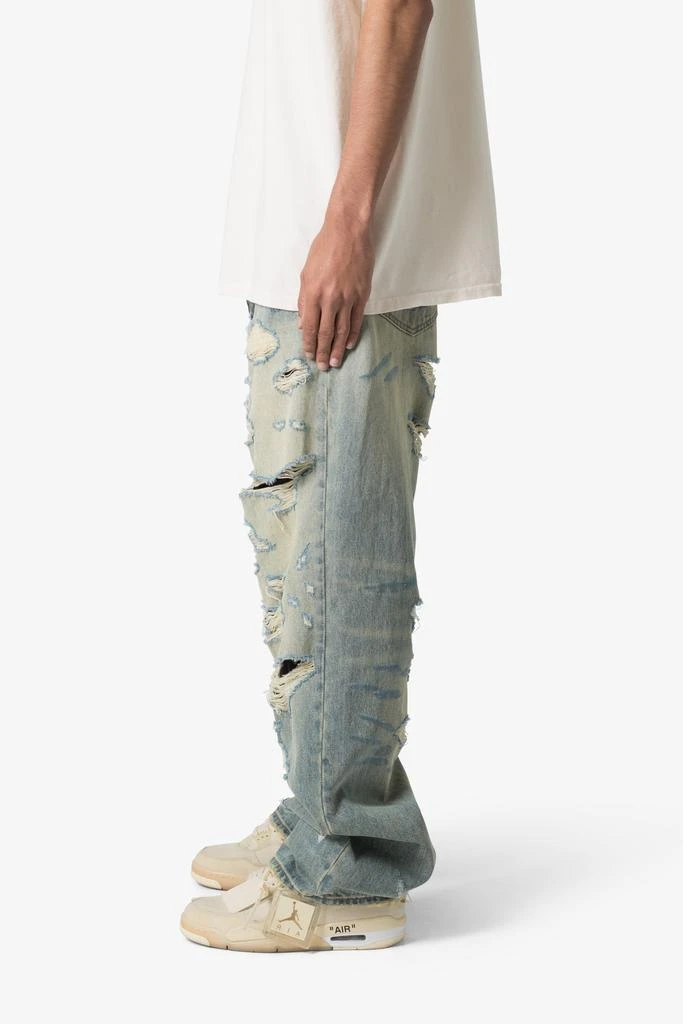 商品MNML|Ultra Baggy Distressed Denim - Vintage Blue,价格¥544,第4张图片详细描述