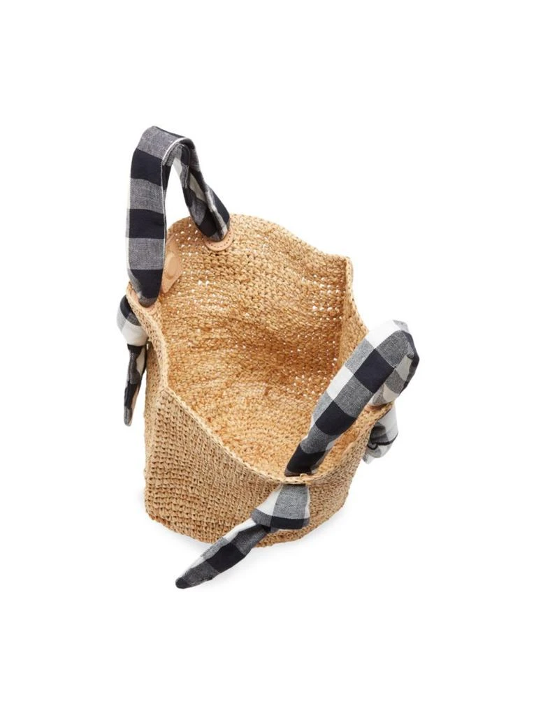 商品Loeffler Randall|Loeffler Randall - Hazel Gingham Strap Straw Tote,价格¥439,第3张图片详细描述