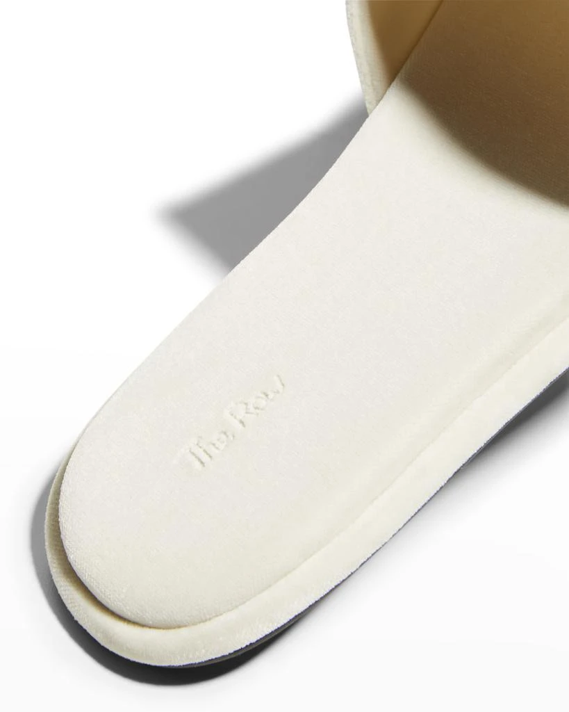 商品The Row|Canal Velvet Flat Slippers,价格¥1477,第4张图片详细描述