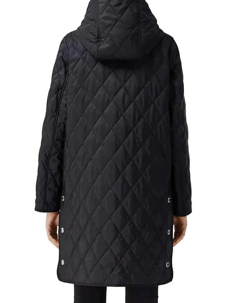 商品Burberry|Roxby Quilted Canvas Logo Coat,价格¥11536,第5张图片详细描述