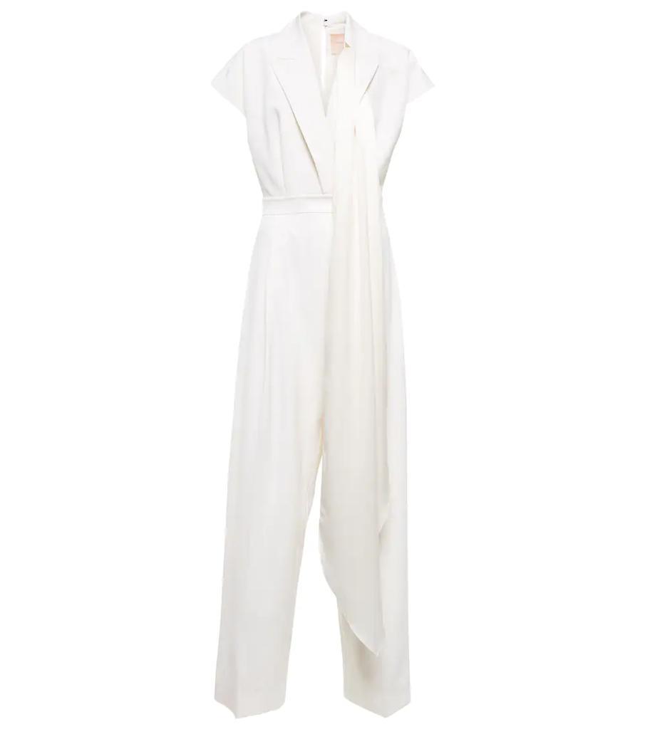 商品ROKSANDA|Bridal cape-detail wool jumpsuit,价格¥19096,第1张图片
