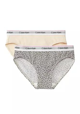 商品Calvin Klein|Klein Girls 7 16 2 Pack Of Bikini Underwear,价格¥50,第1张图片