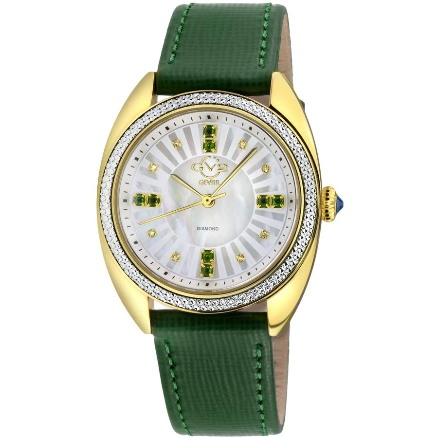 商品Gevril|Palermo Diamond Mother of Pearl Dial Ladies Watch 13105,价格¥4171,第1张图片