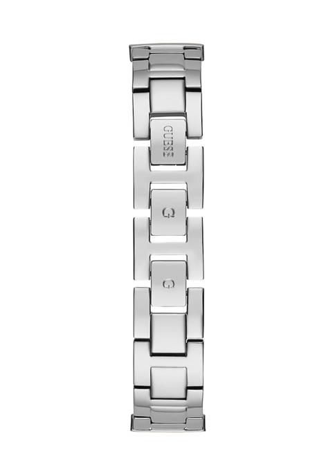Triple Stand Silver Tone Stainless Steel Watch商品第4张图片规格展示