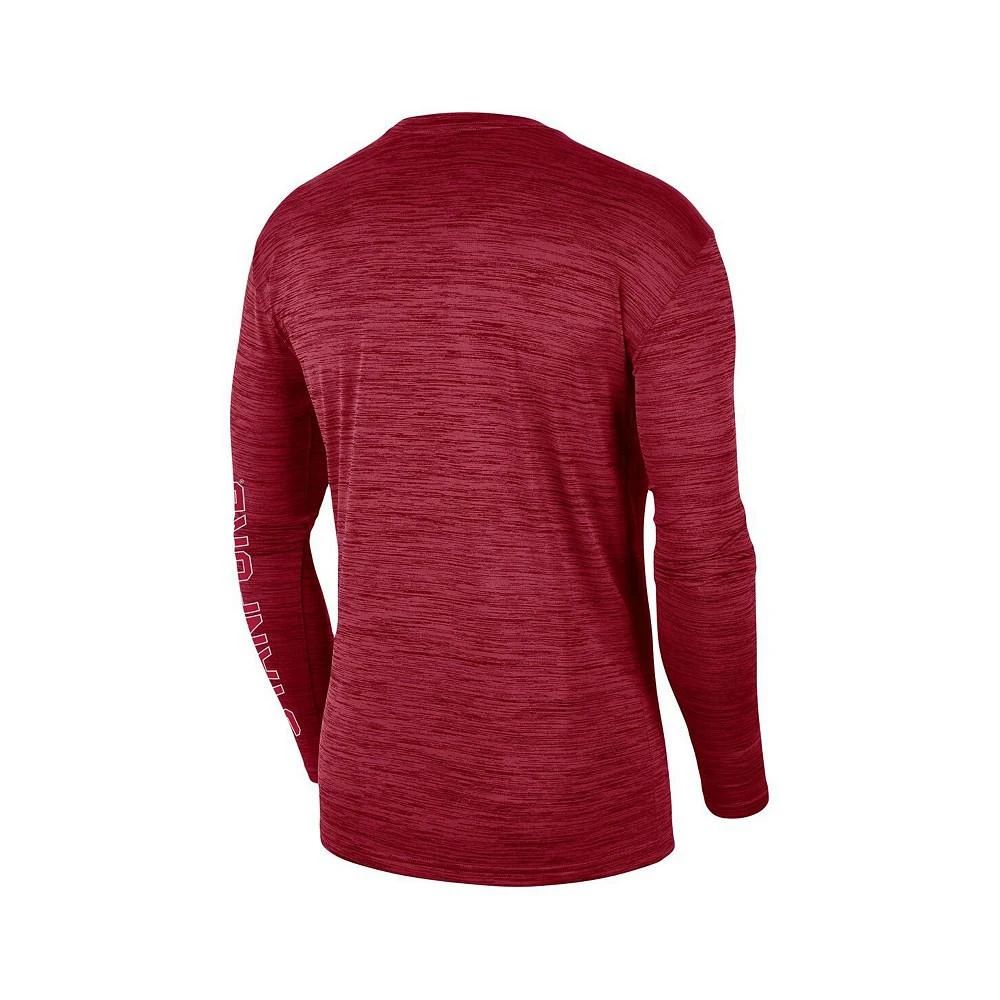 商品NIKE|Men's Cardinal Stanford Cardinal Velocity Legend Team Performance Long Sleeve T-shirt,价格¥302,第3张图片详细描述