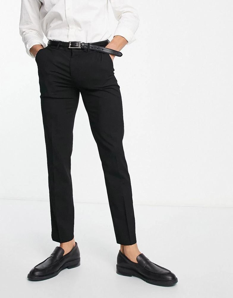 商品River Island|River Island skinny smart trousers in black,价格¥241,第1张图片