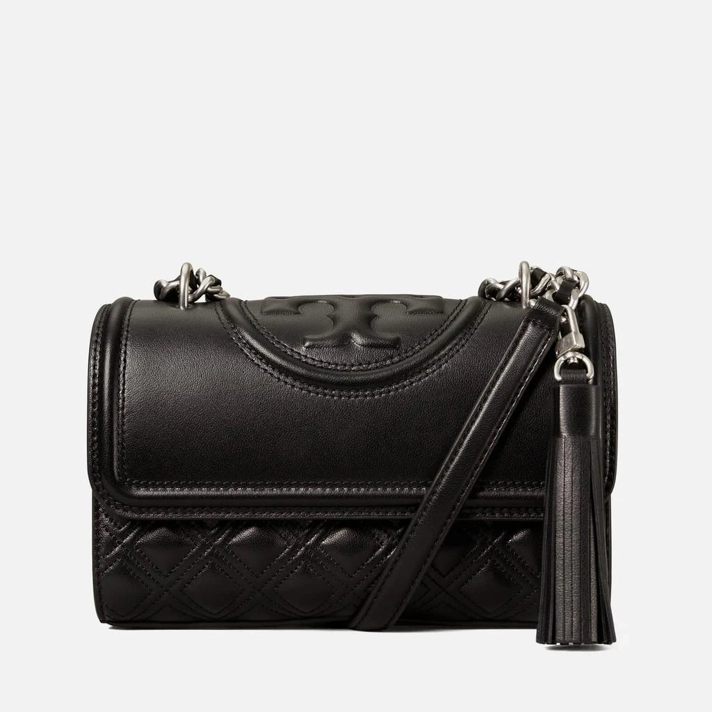 商品Tory Burch|Tory Burch Women's Fleming Small Convertible Shoulder Bag - Black/Silver,价格¥4702,第1张图片