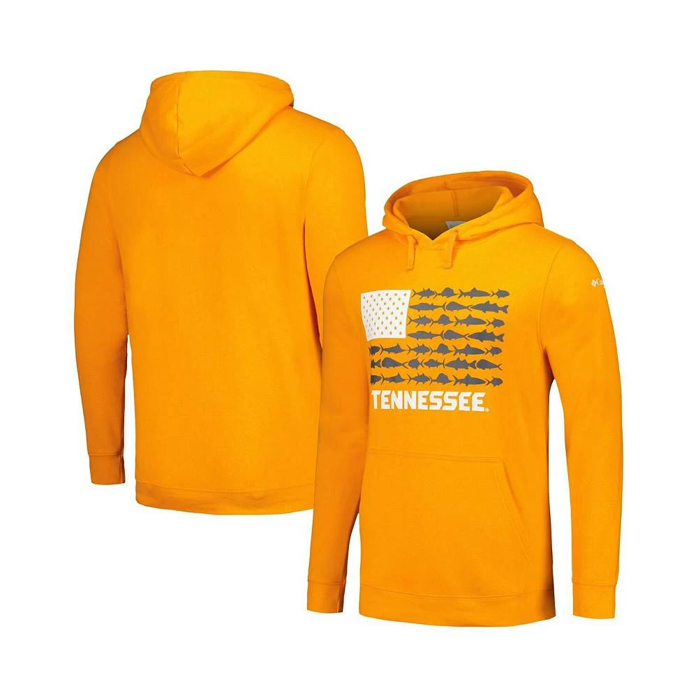 商品Columbia|Men's Tennessee Orange Tennessee Volunteers PFG Fish Flag II Pullover Hoodie,价格¥524,第1张图片