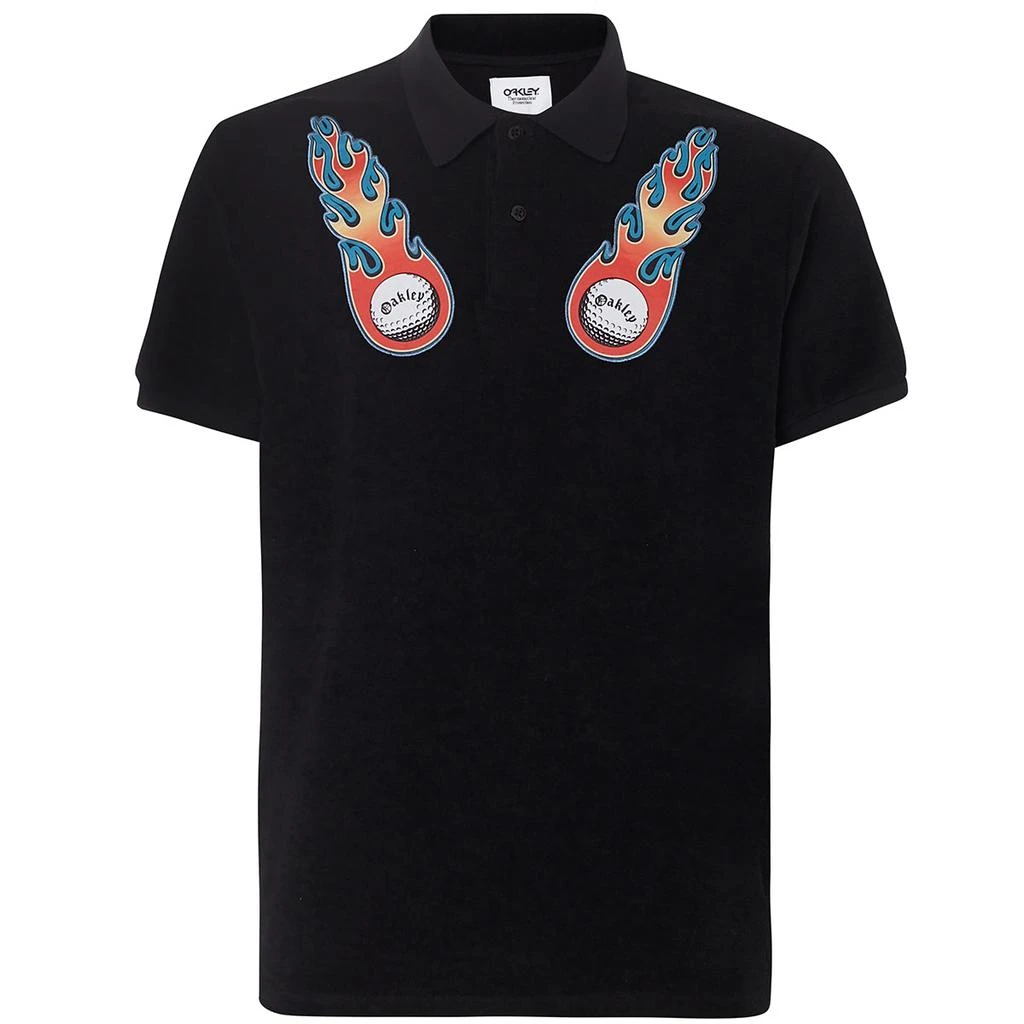 商品Oakley|Oakley Men's Flame Soft Short Sleeve Polo TNP,价格¥122,第5张图片详细描述