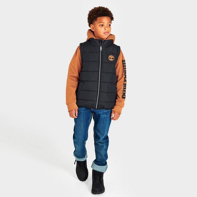 商品Timberland|Boys' Timberland Full-Zip Hooded Hybrid Jacket,价格¥677,第4张图片详细描述