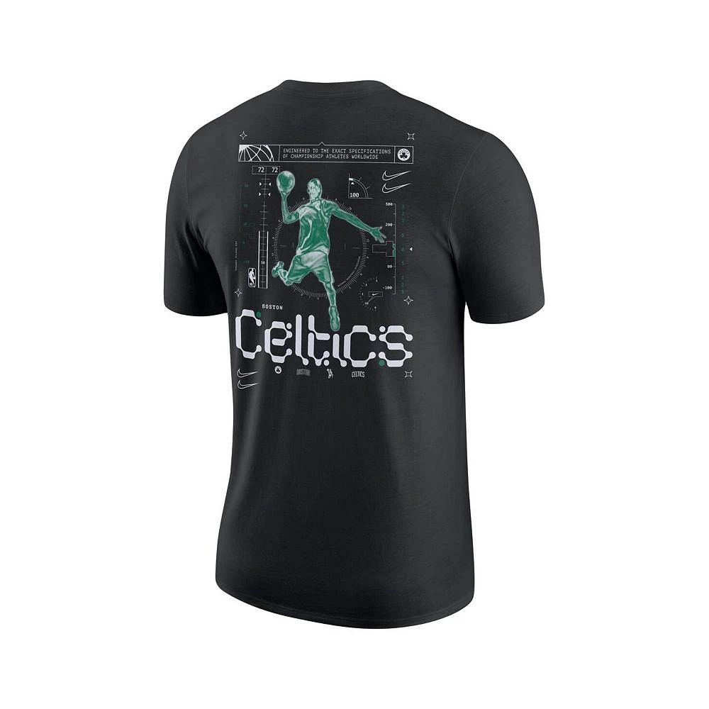 商品NIKE|Men's Black Boston Celtics Courtside Air Traffic Control Max90 T-shirt,价格¥255,第2张图片详细描述