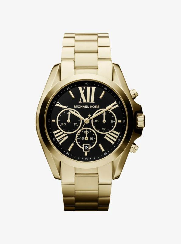 商品Michael Kors|Oversized Bradshaw Gold-Tone Watch,价格¥2059,第1张图片