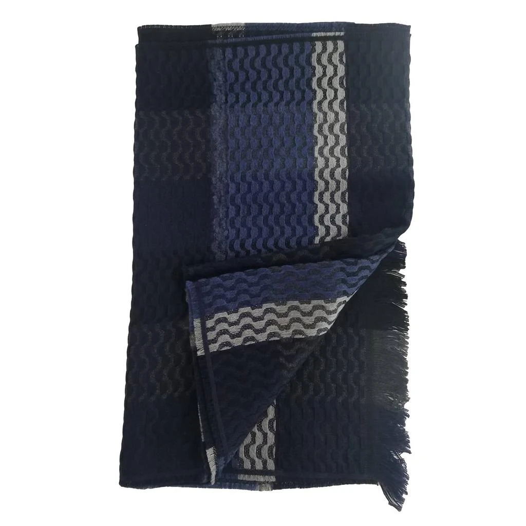 商品Hugo Boss|Men's Wool Scarf In Blue Ombre,价格¥564,第1张图片