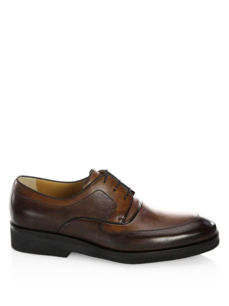 商品A. Testoni|Black Label Leather Derby Shoes,价格¥7194,第5张图片详细描述