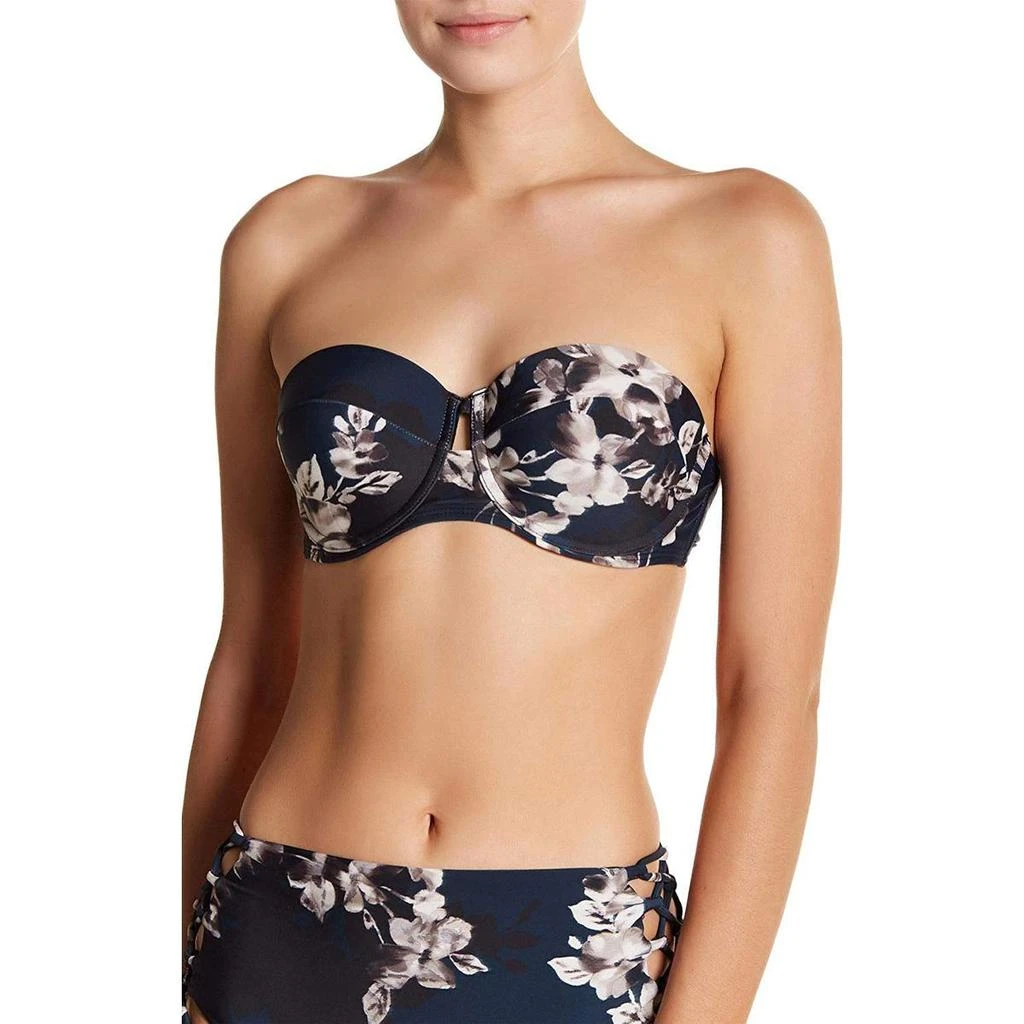 商品RACHEL Rachel Roy|Rachel Rachel Roy Womens Blossom Floral Print Bikini Swim Top Separates,价格¥76,第1张图片