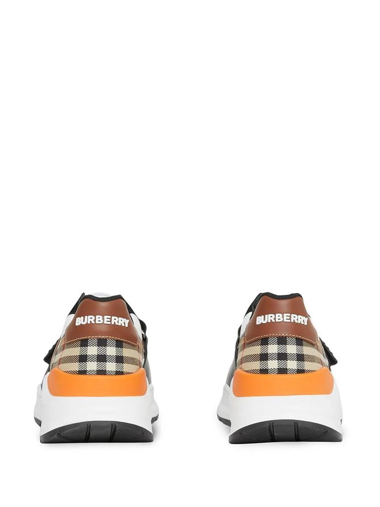 商品Burberry|BURBERRY - Vintage Check Motif Leather Sneakers,价格¥4265,第4张图片详细描述