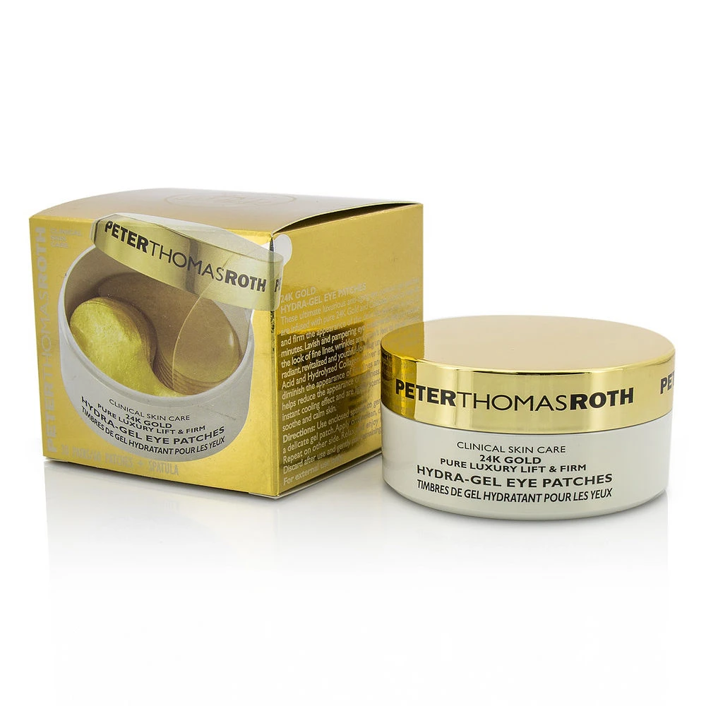 商品Peter Thomas Roth|Peter Thomas Roth 彼得罗夫 24K 黄金提拉紧致抗皱眼膜 30对,价格¥388,第1张图片