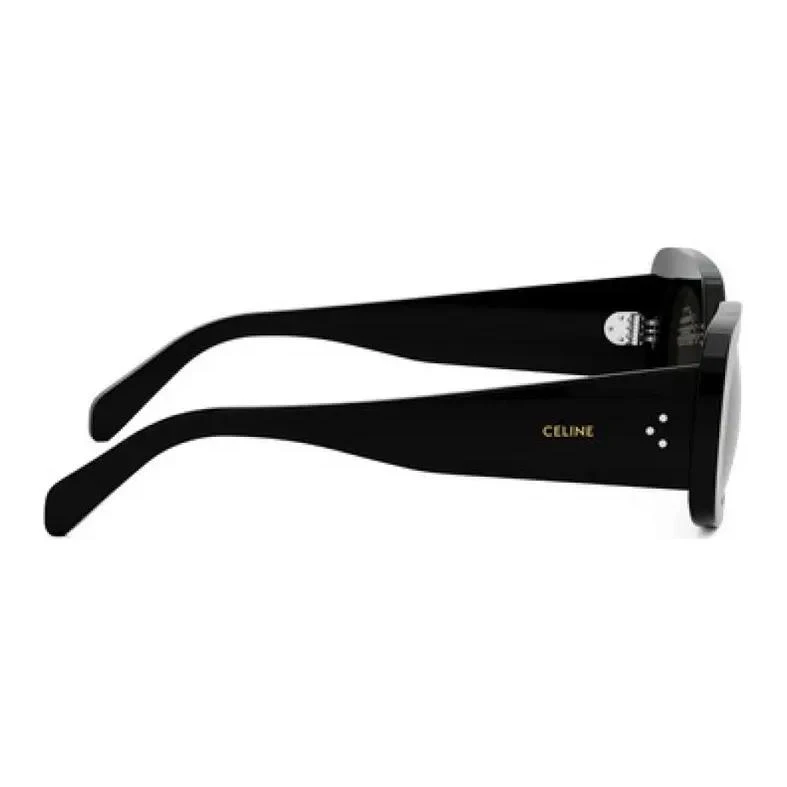 商品[国内直发] Celine|赛琳 字母标识 塑料 不规则形 太阳眼镜 女款 黑色,价格¥2865,第7张图片详细描述