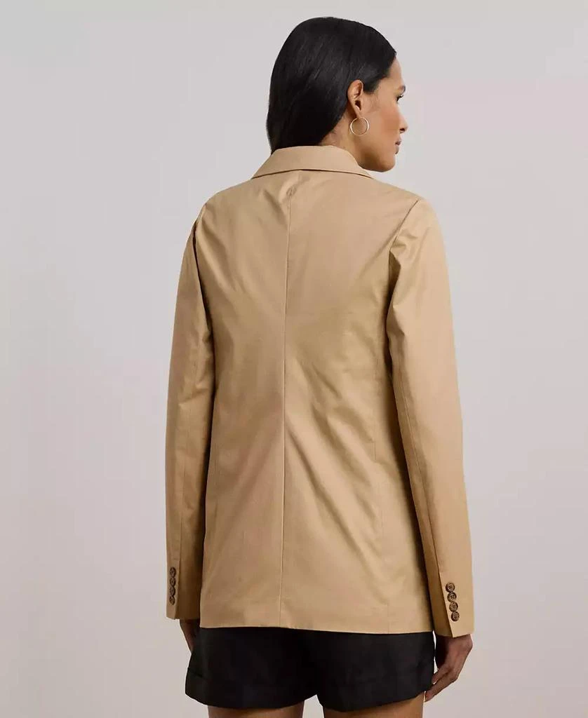 商品Ralph Lauren|Women's Double-Breasted Cotton Twill Blazer,价格¥1087,第2张图片详细描述