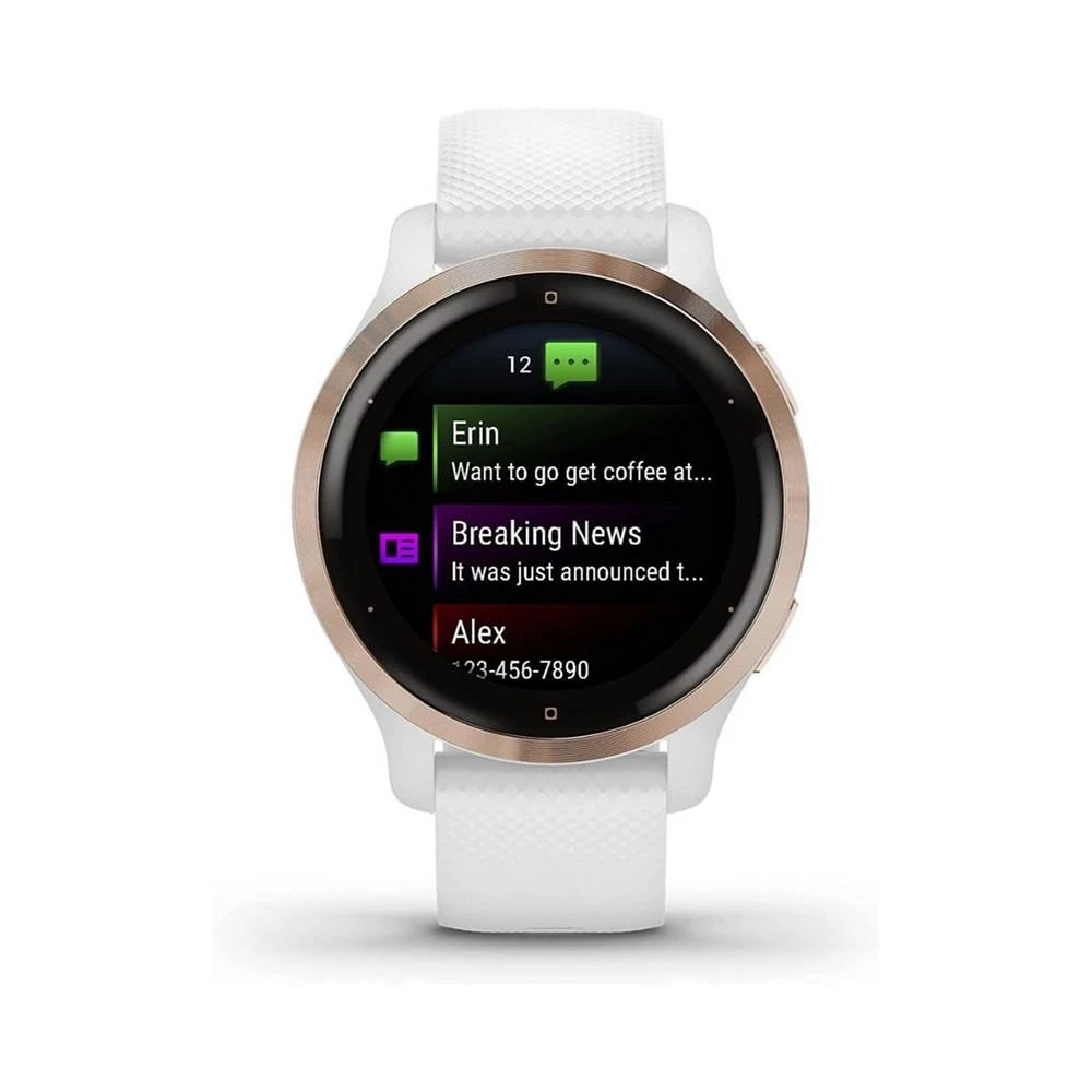 商品Garmin|Unisex Venu 2S White Silicone Band Smart Watch 40mm,价格¥2989,第2张图片详细描述