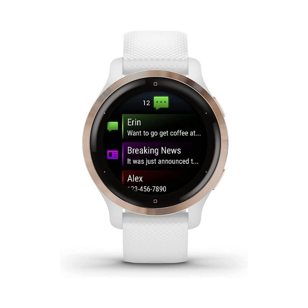 商品Garmin|Unisex Venu 2S White Silicone Band Smart Watch 40mm,价格¥2579,第4张图片详细描述