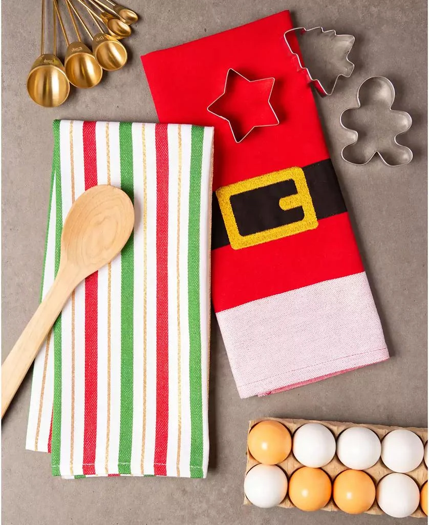 商品Design Imports|Assorted Santa Belt Dishtowel Set,价格¥134,第3张图片详细描述