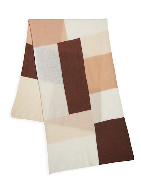 Saks Fifth Avenue COLLECTION Colorblock Cashmere-Blend Scarf 1