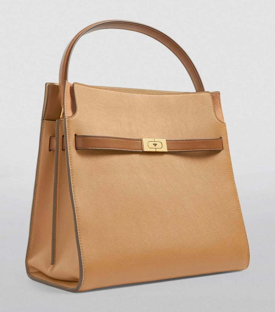 商品Tory Burch|Leather Lee Radziwill Double Top-Handle Bag,价格¥9365,第3张图片详细描述