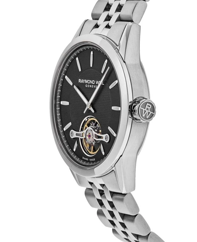 商品Raymond Weil|Raymond Weil Freelancer Automatic Black Dial Stainless Steel Men's Watch 2780-ST-20001,价格¥13736,第3张图片详细描述