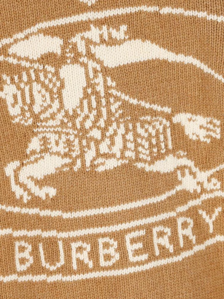 商品Burberry|Burberry Logo Intarsia V-Neck Cardigan,价格¥4877,第4张图片详细描述