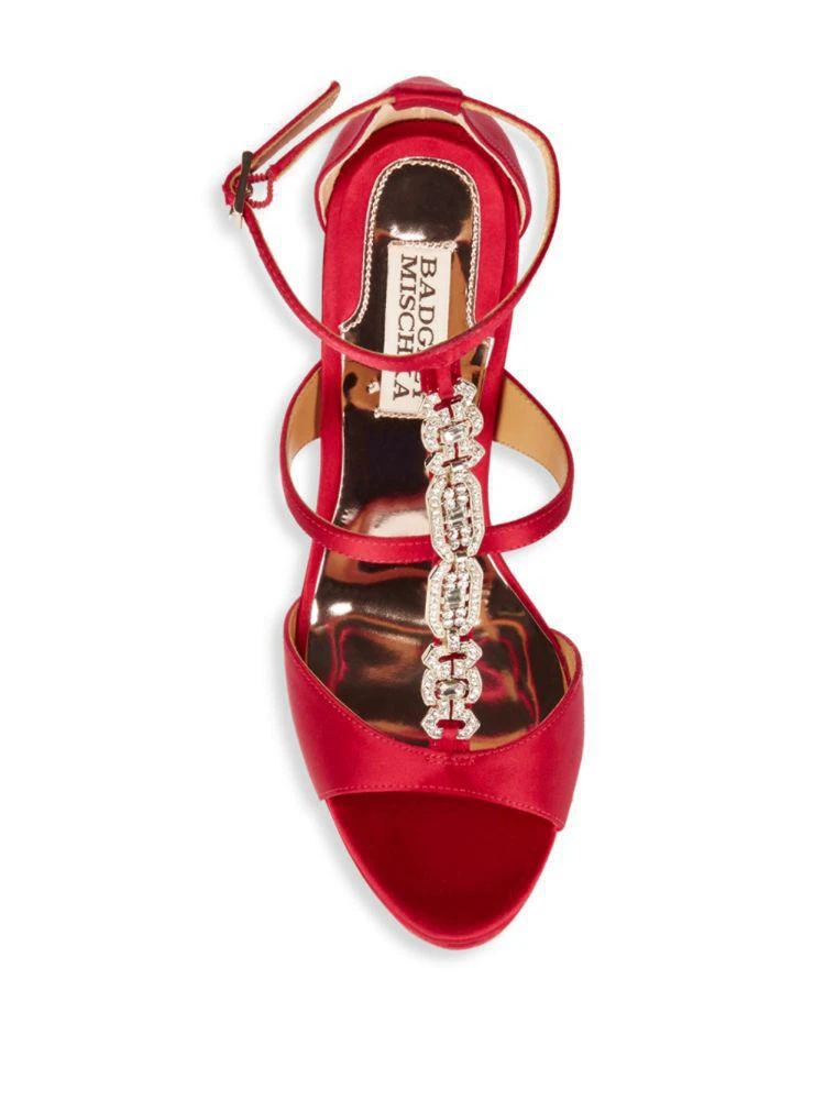 商品Badgley Mischka|Pilar Open Toe Stilettos,价格¥947,第4张图片详细描述