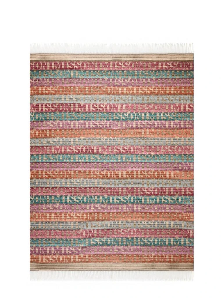 商品Missoni|Missoni Home Logo Printed Fringed Throw,价格¥2234,第1张图片