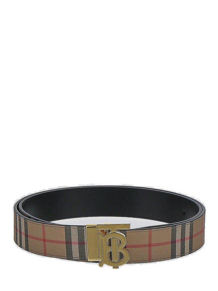 商品Burberry|Burberry Monogram Motif Vintage Check Reversible Belt,价格¥2567-¥3051,第1张图片