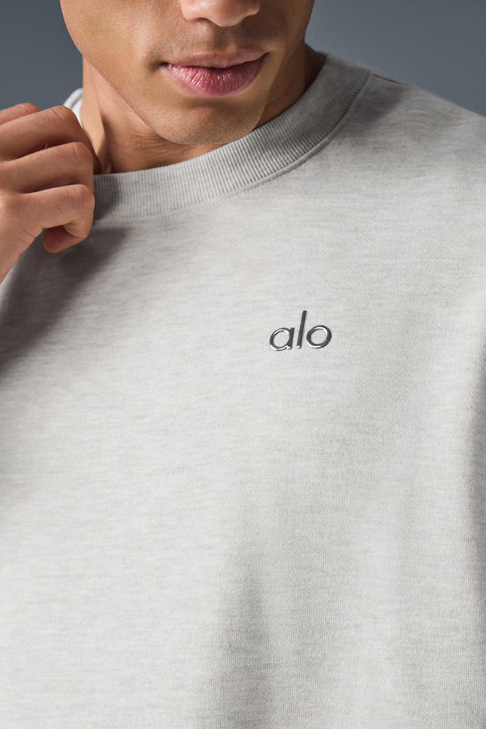 Alo Accolade Crew Neck Pullover - White Heather - Hoodies - Free