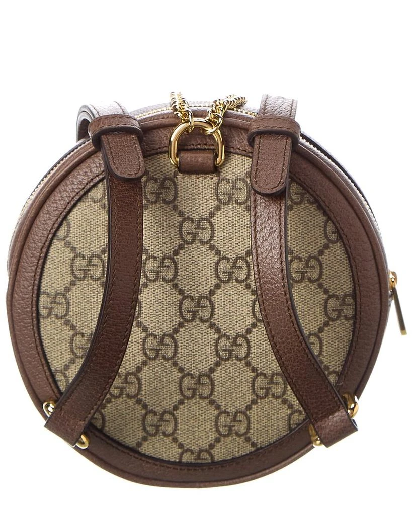 商品Gucci|Gucci GG Supreme Canvas & Leather Backpack, Brown,价格¥9060,第2张图片详细描述