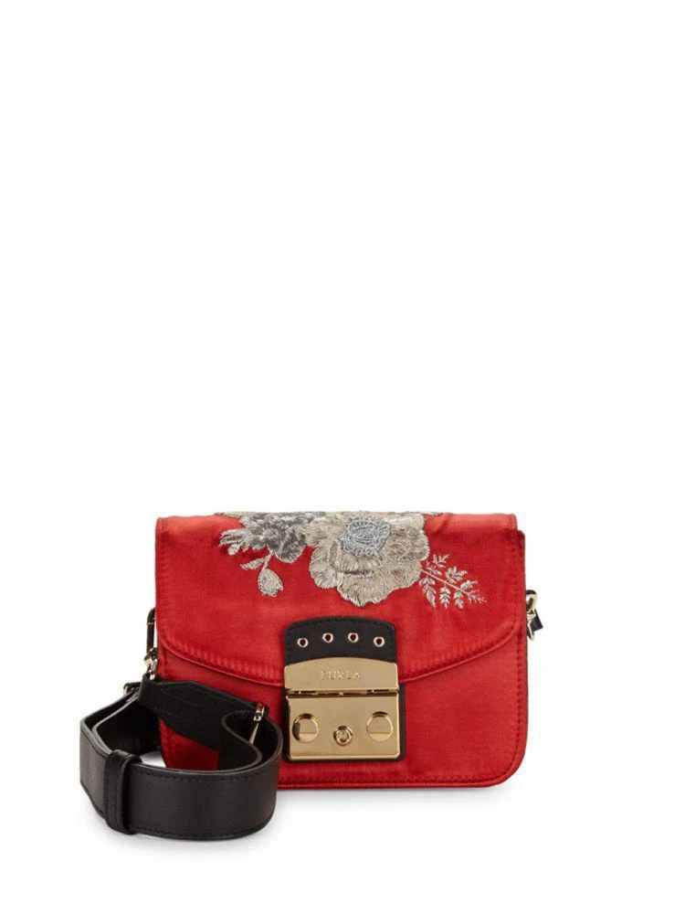 商品Furla|Metropolis 花朵迷你小方包,价格¥2202,第1张图片