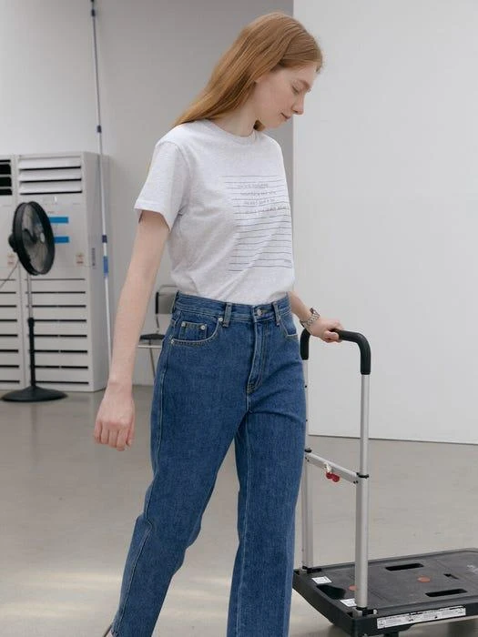 商品BRENDABRENDEN SEOUL|Note Tee - Melange,价格¥539,第1张图片