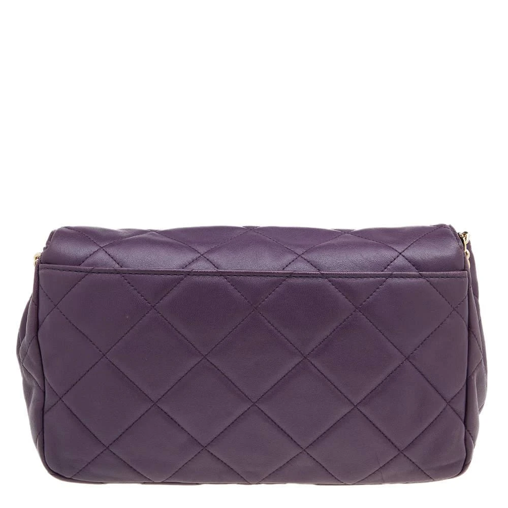 商品[二手商品] Michael Kors|Michael Kors Purple Quilted Leather Sloan Chain Bag,价格¥1157,第4张图片详细描述