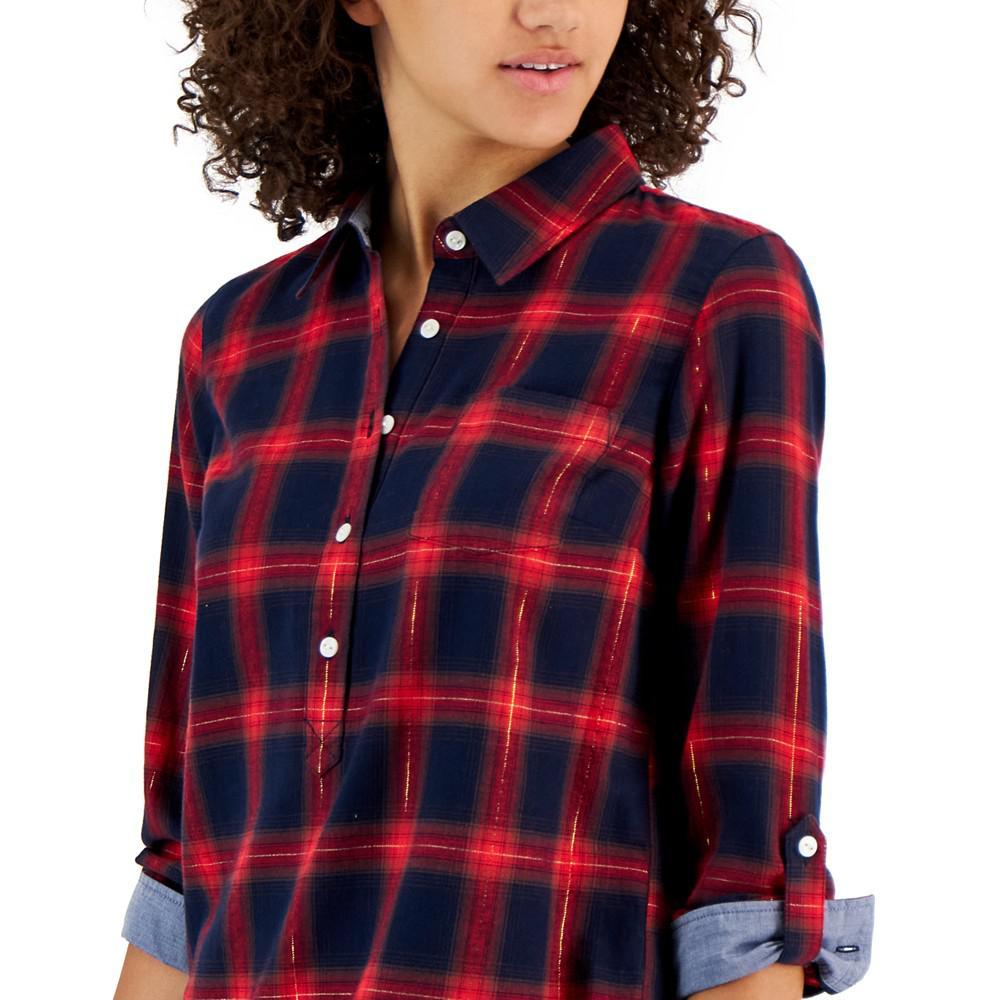 商品Tommy Hilfiger|Women's Brushed Cotton Poet Blouse,价格¥499,第5张图片详细描述